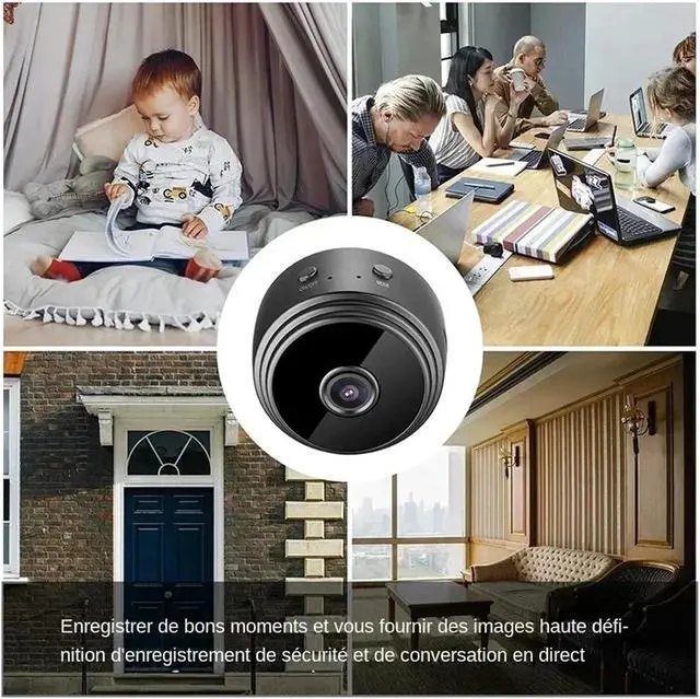 Alt view image 4 of 7 - A9 Camera HD Network WiFi Home Camera 1080p Outdoor Sports Night Vision Infrared Camera(White)