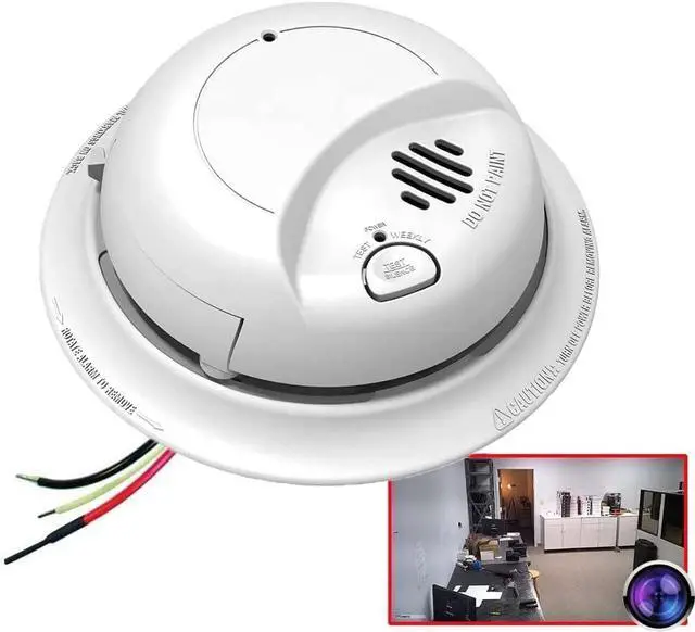 Alt view image 2 of 5 - SL9120 1080P WiFi Smoke Detector Style Spy Camera, Indoor Security Monitoring Hidden Camera, Mobile App Remote Viewing, Motion Detection, Ceiling Mount, Video Only, No Audio