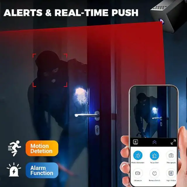 Alt view image 4 of 7 - Mini Smart HD Night Vision Security Camera, Mini Wireless Camera, Mini Spy Camera, Mini Security Camera Wireless, 1080p HD for Outdoor/Indoor (3PCS,Without Card)