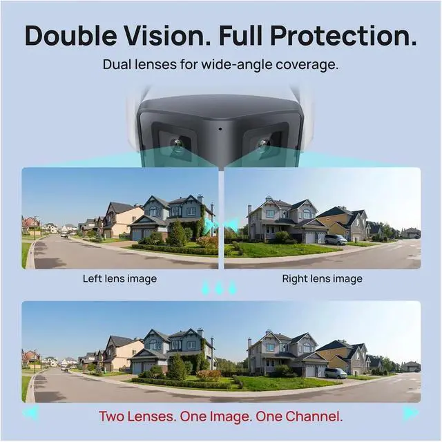 Alt view image 6 of 7 - 8MP Panoramic POE Security Camera, Dual Light Two-Way Talk IP66 Waterproof Onvif Surveillance Cam