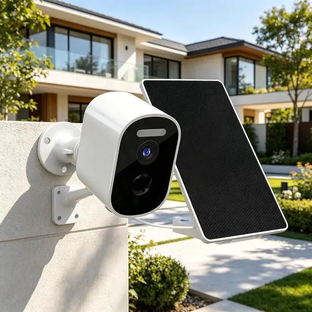 Alt view image 7 of 7 - Solar Security Camera Wireless Outdoor, 2-Way Audio Color Night Vision