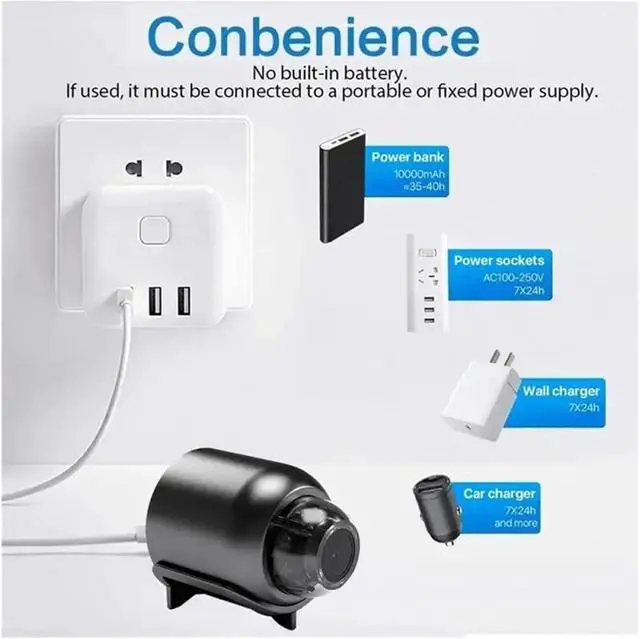 Alt view image 3 of 7 - 1080P New X5 Mini Camera Clear Night Vision Light Weight Portable Premium Cams Motion Detection Surveillance Camera