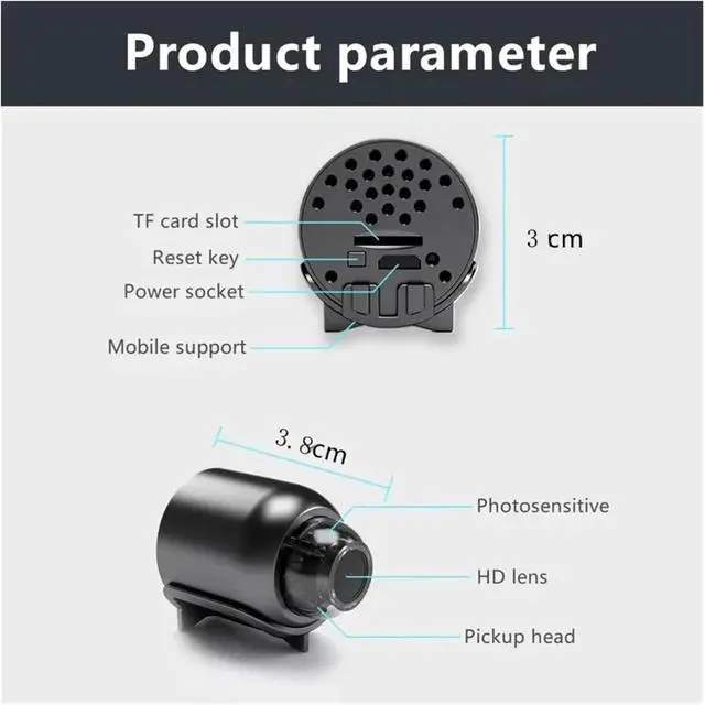Alt view image 6 of 7 - 1080P New X5 Mini Camera Clear Night Vision Light Weight Portable Premium Cams Motion Detection Surveillance Camera