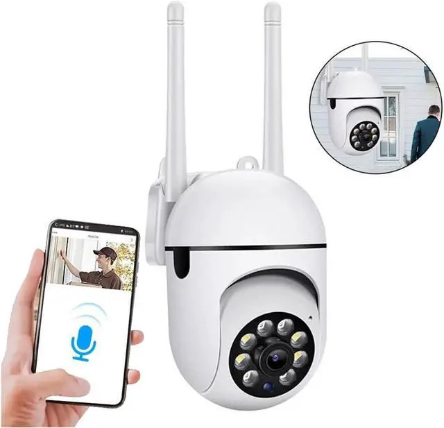 Alt view image 2 of 6 - ICam365 2MP IP Camera Smart Outdoor Home Security WiFi CCTV Surveillance with Color Night Vision HD 2-Way Audio 1080P(US Plug)
