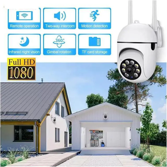Alt view image 6 of 6 - ICam365 2MP IP Camera Smart Outdoor Home Security WiFi CCTV Surveillance with Color Night Vision HD 2-Way Audio 1080P(US Plug)