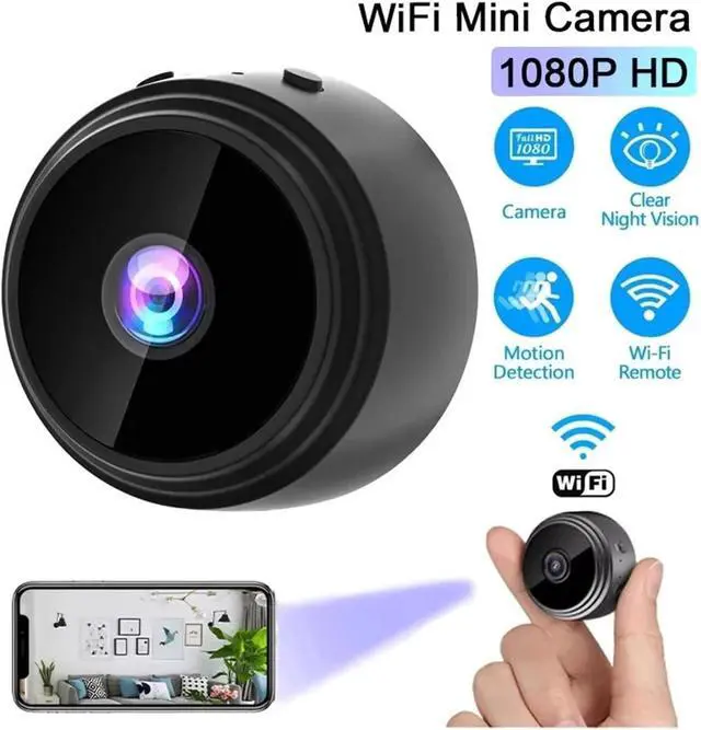 Alt view image 2 of 7 - A9 WiFi Mini Camera 1080P Security Monitoring Remote Night Vision Video Surveillance Smart Home Mini DV Cam HD Camera(Only 32G Card)