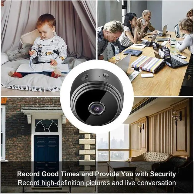 Alt view image 3 of 6 - Surveillance Cameras with WiFi 1080P HD Mini Camera Sensor Night Vision Camcorder Web Video Surveillance