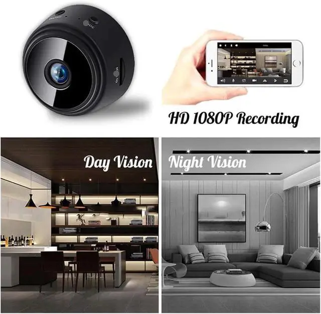 Alt view image 4 of 6 - Surveillance Cameras with WiFi 1080P HD Mini Camera Sensor Night Vision Camcorder Web Video Surveillance