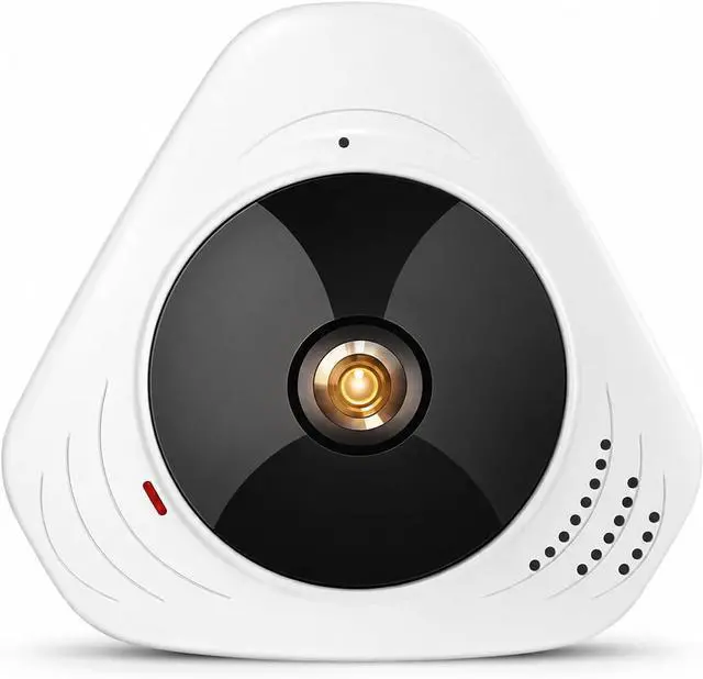 Main image of WiFi Security Camera, 360 Panoramic Indoor Camera with AI Motion Tracking, 1080p HD Ceiling Mount Cam, 24/7 Recording for Home Office