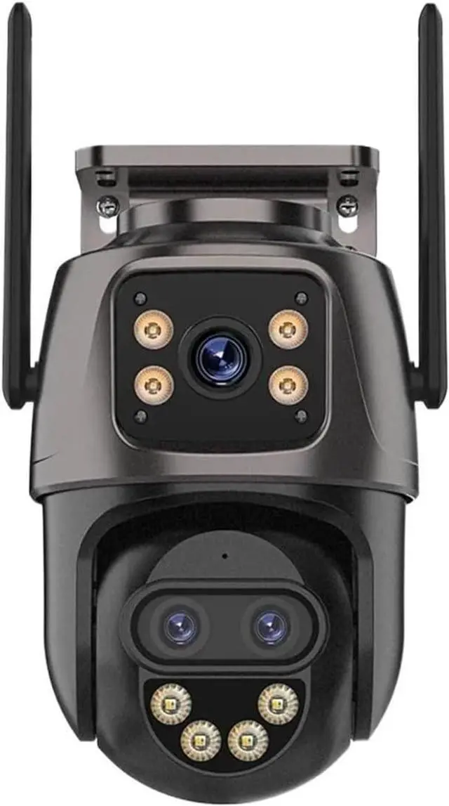 Main image of IP Camera 6K 9MP HD WiFi Outdoor Camera 8X Zoom Three Lens Dual Screen Home Security PTZ Camera 6MP Video Surveillance ICSee(EU Plug,6K Add 64G)