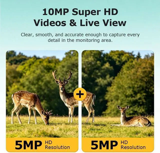 Alt view image 4 of 7 - SHIWOJIA Wireless Outdoor Solar Security Camera, 10MP 36X Optical Zoom, Camouflage Hidden Design, 4G LTE Network, AOV Low Power Standby, Full Color Night Vision, IP66 Waterproof, AI Human Detection