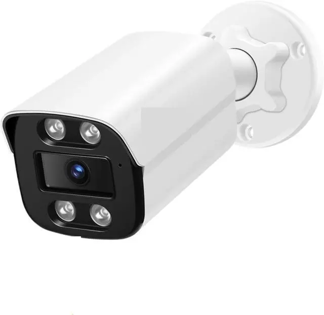 Main image of New 4K 8MP IP Camera Audio Outdoor H.265 Metal Bullet Home Color Night Vision Surveillance Camera(2.8mm)