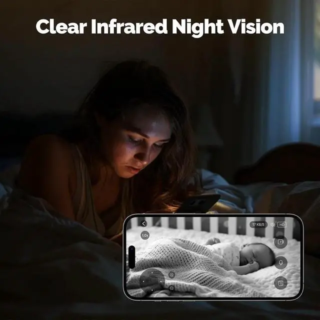 Alt view image 6 of 7 - Tuya WiFi Indoor Pan/Tilt Smart Security Camera 4MP HD Infrared Night Vision Motion Sound Detection Monitor Panoramic Patrol(Smart Camera 32G)