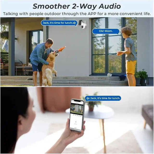Alt view image 5 of 6 - WiFi PTZ Camera Outdoor Solar IP Camera 4MP HD Built-in Battery Video Surveillance Camera Long Time Standby ICsee APP(4MP No SD Card)