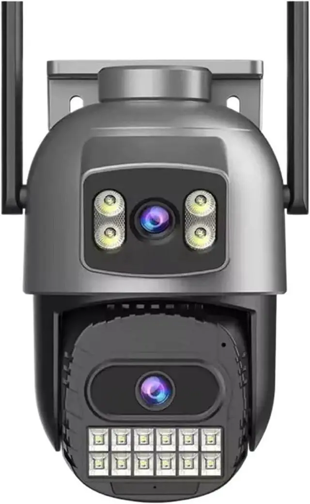 Main image of 15MP WiFi Outdoor Camera Auto Tracking Multi Screens 5X Digital Zoom PTZ Security CCTV Surveillance(UK Plug,15MP with 32G Card)