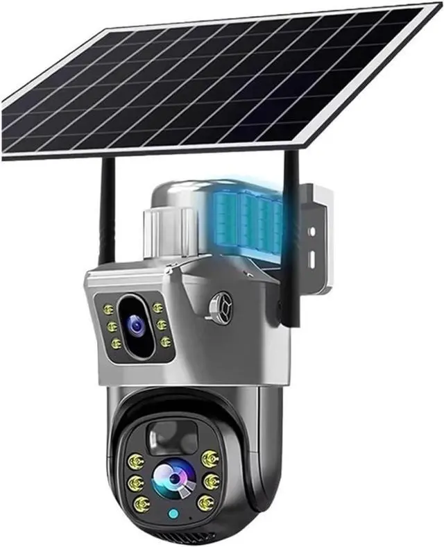 Main image of V380 Pro WiFi Solar Camera 4G Dual Lenses Outdoor 8MP Low Power Battery IP Camera PIR Night Vision 4K CCTV Security Protection(4G Cam 64GB Card)
