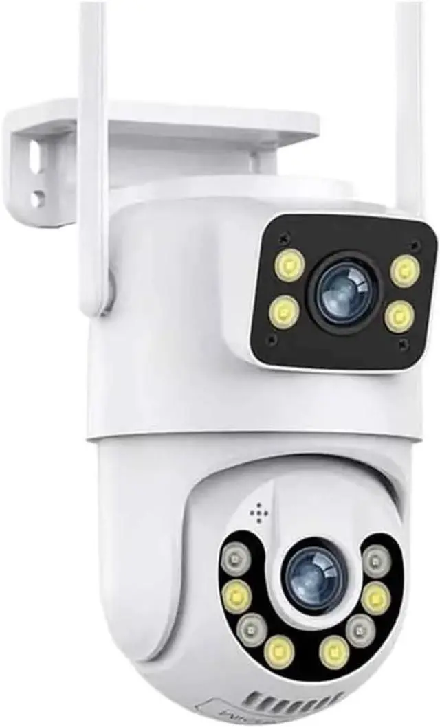 Main image of Outdoor Security IP Camera 4K 8MP HD Dual Lens External WiFi PTZ Camera Auto Tracking Street Surveillance Camera ICsee(8MP Add 64G Card)