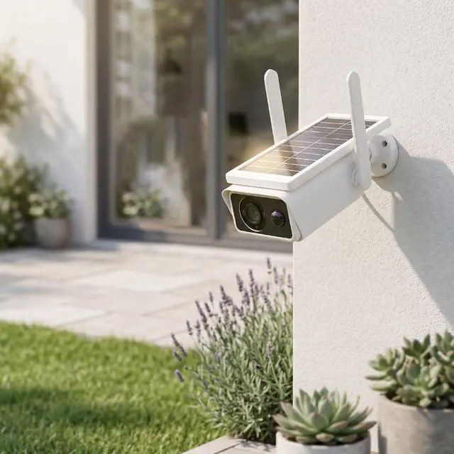 Alt view image 7 of 7 - ciciglow Solar Security Camera, Wi Fi, 24/7 Continuous Recording, AI Detection, Outdoor Camera Wireless with 1080P Full Color Night Vision, 3MP 2.5K Resolution