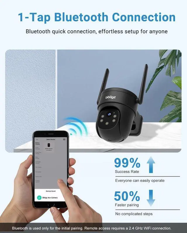 Alt view image 6 of 7 - Solar Camera Security Outdoor - AOV 24/7 Recording Security Cameras Wireless Outdoor with 360° View, Human Auto Tracking (128G SD Card Included)