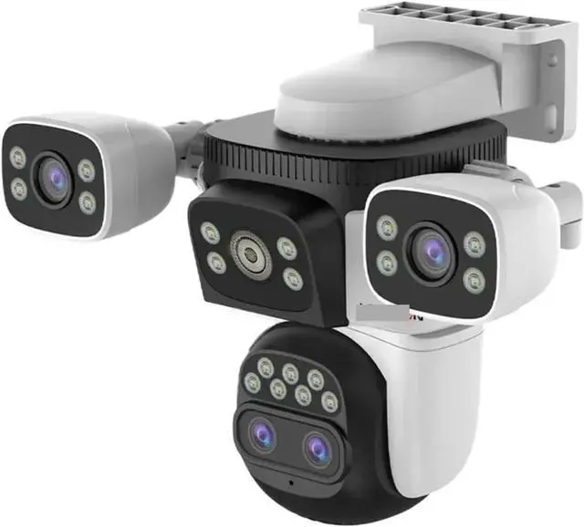 Main image of 20MP Three Screens WiFi Security Camera Outdoor 10X Optical Zoom Four Lens Human Auto Tracking Waterproof CCTV Cameras(US Plug,10K 10xZoom Add 64G)