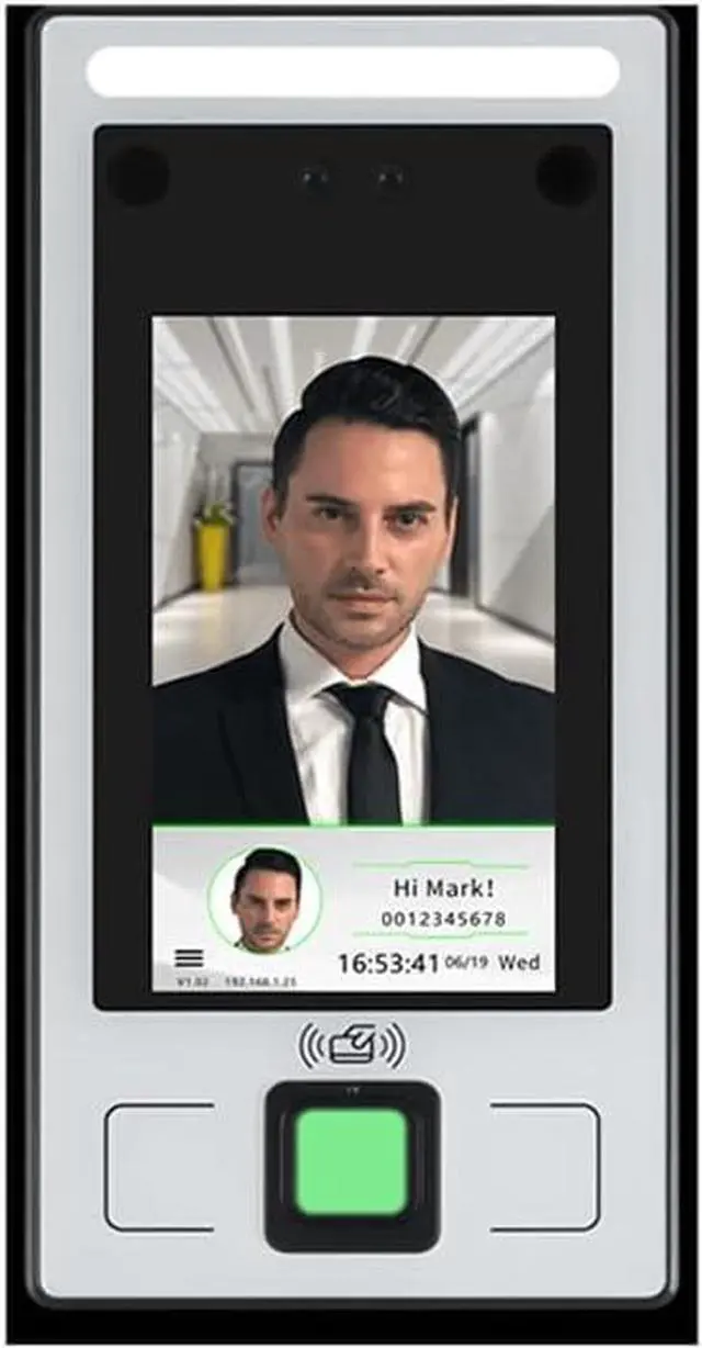 Main image of FCARD FC-8143T 4.3-inch Screen IP65 Waterproof Dynamic Face+Fingerprint+ID(Optional IC) Card Recognition TCP/IP+WiFi(Optional) Access Control and attendance Terminal