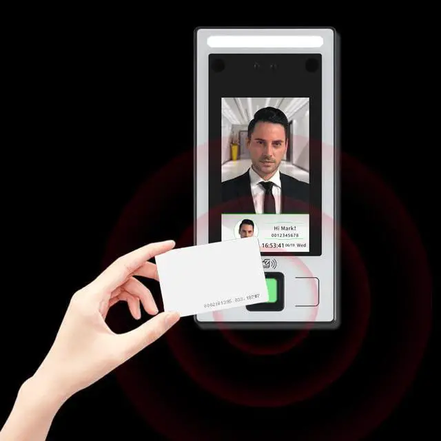 Alt view image 6 of 7 - FCARD FC-8143T 4.3-inch Screen IP65 Waterproof Dynamic Face+Fingerprint+ID(Optional IC) Card Recognition TCP/IP+WiFi(Optional) Access Control and attendance Terminal