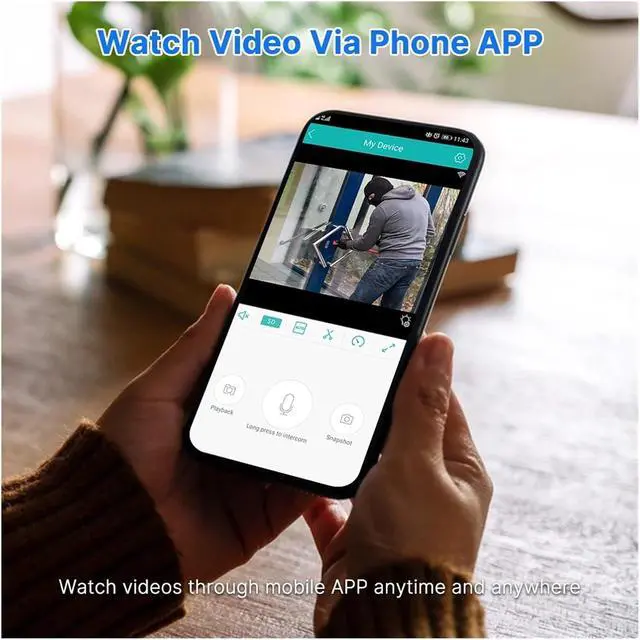 Alt view image 6 of 6 - 4K 8MP Dual Lens PTZ WiFi IP Camera 8X Zoom Outdoor HD Full Color Night Vision Human Detection Video Surveillance Cameras