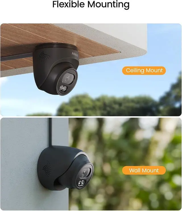 Alt view image 7 of 7 - Anlapus 8 Channel 4K 8MP Surveillance Security Camera System Outdoor Indoor, 4 x 4K Pan Tilt Camera and 4 x Weatherproof CCTV Dome Camera, AI Human Vehicle Detection, Night Vision, 1TB Hard Drive