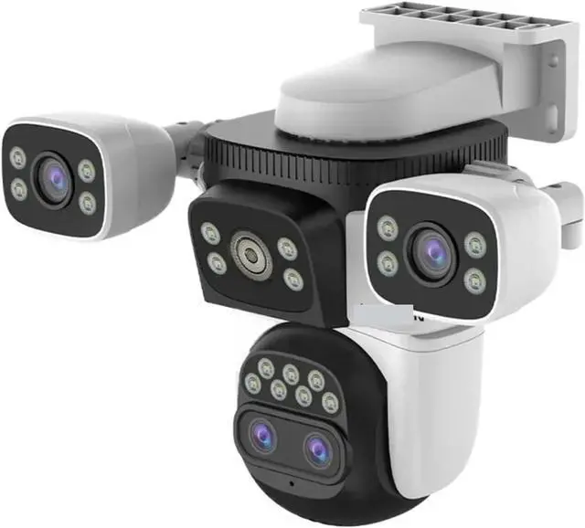 Main image of 20MP 10X Zoom Three Screens WiFi IP Camera Outdoor 10K Four Lens PTZ Human Auto Tracking Surveillance Cameras(EU Plug,10K 10xZoom Add 256G)