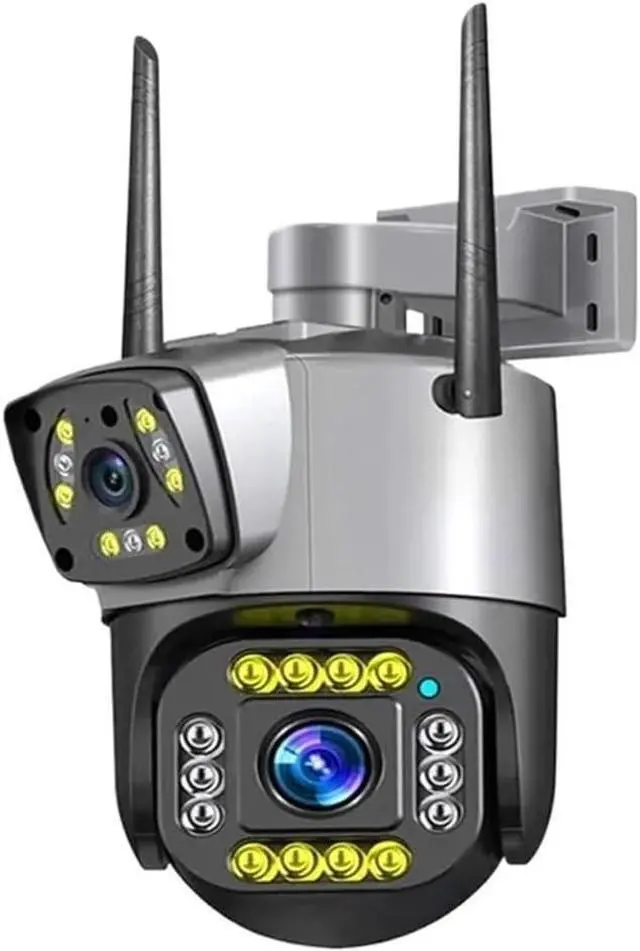 Main image of Dual Lens 4G IP Camera WiFi 8MP 4K Surveillance Cameras Outdoor Smart Home Night Vision V380 Digital Zoom CCTV Camara(British Standard,8MP WiFi 128G Card)