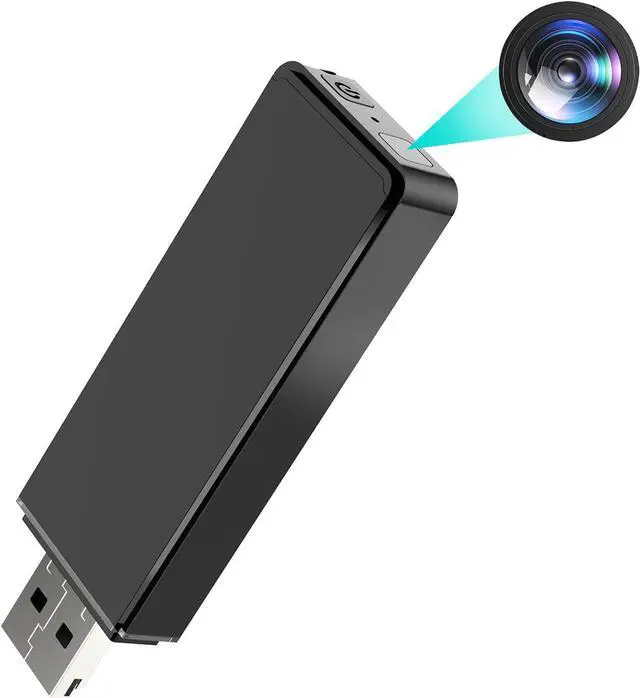 Main image of Spy Hidden Camera USB TF Card Reader No WiFi 1080P HD Indoor Home Security Camera with Motion Detection for Office Meeting Class No TF Card Included (Black)