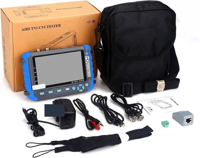 Alt view image 7 of 7 - CCTV Tester, IV8W 4K CCTV Tester 5 Inch AHD/CVI/TVI CVBS Security Analog Camera Test Monitor with VGA Input UTP CFTV Testers(TI-IV5)