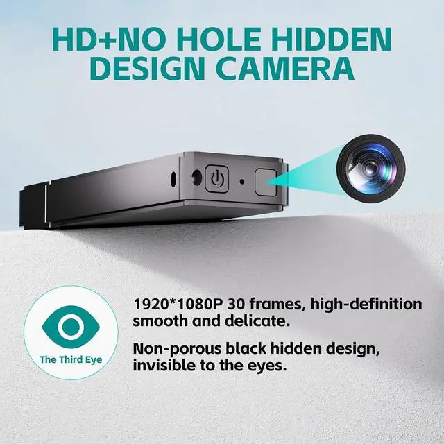 Alt view image 4 of 7 - Spy Hidden Camera USB TF Card Reader No WiFi 1080P HD Indoor Home Security Camera with Motion Detection for Office Meeting Class No TF Card Included (Black)