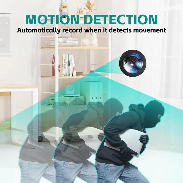 Alt view image 5 of 7 - Spy Hidden Camera USB TF Card Reader No WiFi 1080P HD Indoor Home Security Camera with Motion Detection for Office Meeting Class No TF Card Included (Black)
