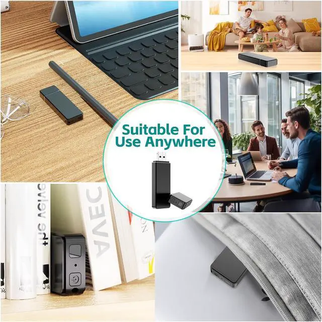 Alt view image 7 of 7 - Spy Hidden Camera USB TF Card Reader No WiFi 1080P HD Indoor Home Security Camera with Motion Detection for Office Meeting Class No TF Card Included (Black)