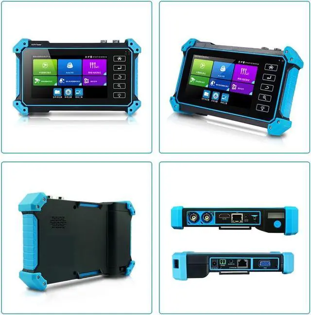 Alt view image 4 of 6 - CCTV Tester, 4K IPC CCTV Tester Monitor 8MP AHD CVI TV SDI Camera Testing H.265 IP PoE VGA Input Cable Tracer Test(IPC-5100C Plus)
