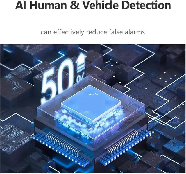 Alt view image 4 of 6 - 2PCS Cruiser 2 5MP Wi-Fi Outdoor Two Way Talk Safe Camera AI Smart Tracking Human Vehicle Detection IP66 Smart Night Vision(EU Plug_2PCS 2 5MP ADD 128G)