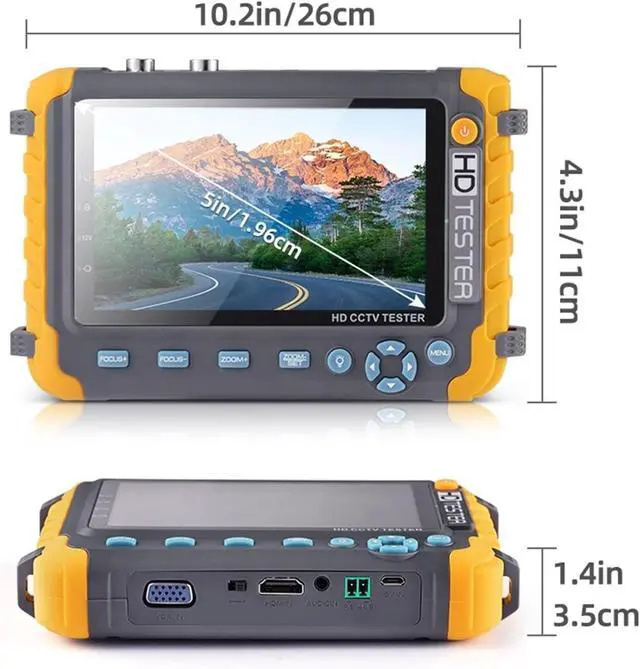 Alt view image 7 of 7 - CCTV Tester, 8MP CCTV Tester Monitor AHD TVI CVI Cameras Surveillance Camera IPTV CCTV