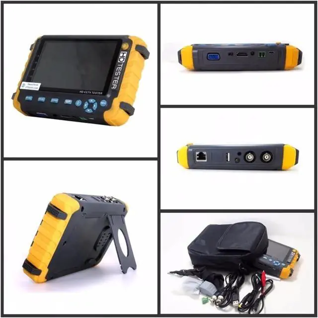 Alt view image 4 of 6 - CCTV Tester, IV8W 5 Inch CCTV Tester Monitor 8MP TVI AHD CVI CVBS Security Camera Support PTZ VGA Input CCTV Ahd(IV5)