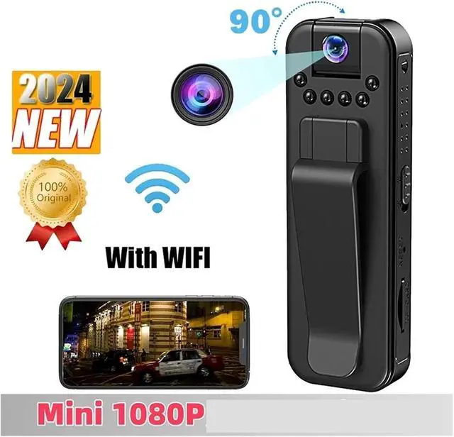 Alt view image 2 of 7 - 1080P HD Mini Camera Portable Small Digital Video Recorder Surveillance Camcorder Night Vision Video Police BodyCam Infrared(No WiFi)