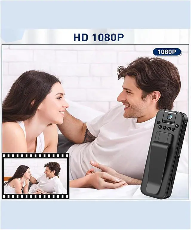 Alt view image 7 of 7 - 1080P HD Mini Camera Portable Small Digital Video Recorder Surveillance Camcorder Night Vision Video Police BodyCam Infrared(No WiFi)
