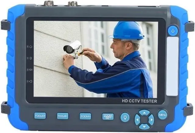 Main image of CCTV Tester, Professional CCTV Tester 8MP AHD TVI CVI CVBS Security Camera HD Coaxial with PTZ Controller UTP Cable Test DC 12V Output(IV8C)