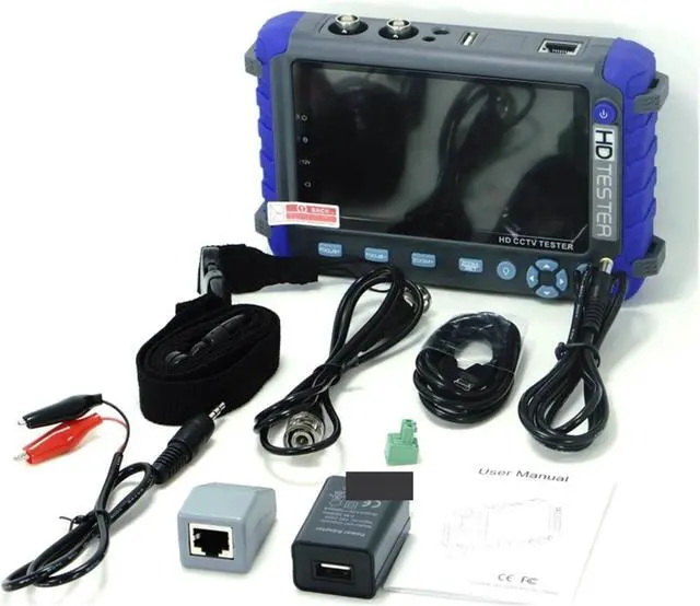 Alt view image 7 of 7 - CCTV Tester, 8MP AHD TVI CVI CVBS IV8C 5" LCD CCTV Tester Monitor Multifunctional Professional Testing Camera Test Tool