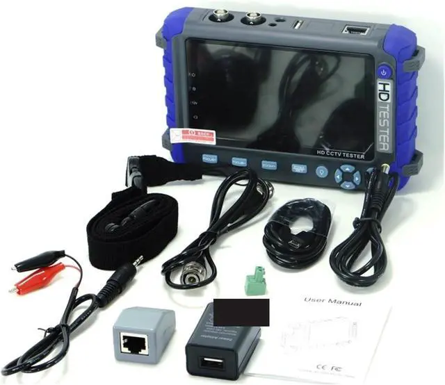 Alt view image 4 of 5 - CCTV Tester, IV8W 5 Inch CCTV Tester Monitor 8MP TVI AHD CVI CVBS Security Camera Support PTZ VGA Input(IV8C)