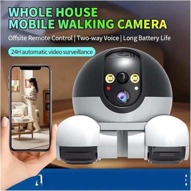 Alt view image 4 of 6 - 4MP V360pro APP Running Dual Lens IP Dome Camera Full Color AI Humanoid Detection Home Security CCTV Baby Monitor(No Card)