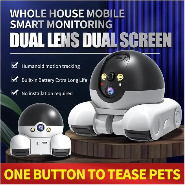 Alt view image 6 of 6 - 4MP V360pro APP Running Dual Lens IP Dome Camera Full Color AI Humanoid Detection Home Security CCTV Baby Monitor(No Card)