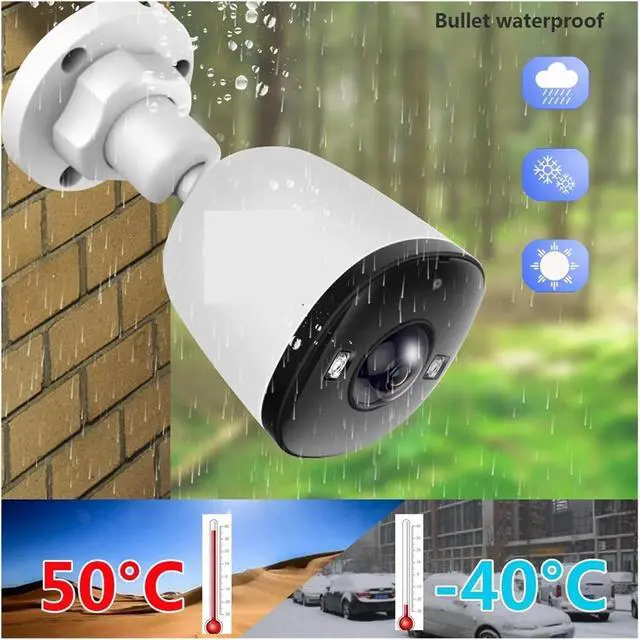 Alt view image 4 of 6 - 4K 8MP Ultra Large Wide Angle Lens POE IP Caemra 5MP 4MP 1.6MM 2.8MM Smart Alarm Color Night Vision Work with NVR Audio(2.8mm,5MP POE)
