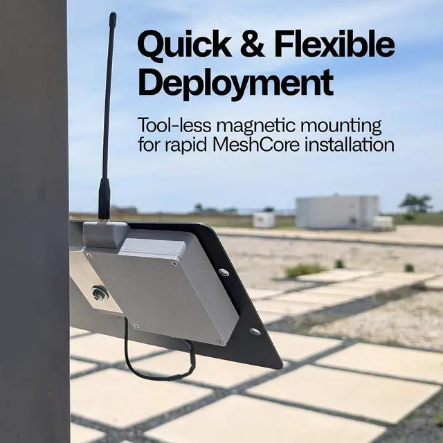 Alt view image 4 of 7 - Relay Lite ESP32 Solar LoRa Mesh Repeater, MeshCore Version, Magnetic Mount Kit, Mesh Network Extender, 7W Solar Panel, IP65 Outdoor Enclosure, 915 MHz Antenna, High Power Mode, 28 dBm