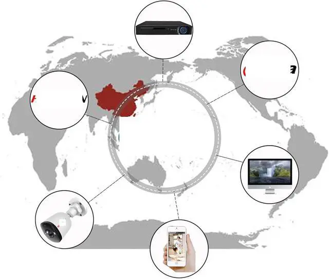 Alt view image 6 of 6 - 4K 8MP Ultra Large Wide Angle Lens POE IP Caemra 5MP 4MP 1.6MM 2.8MM Smart Alarm Color Night Vision Work with NVR Audio(2.8mm,4K 8MP POE)