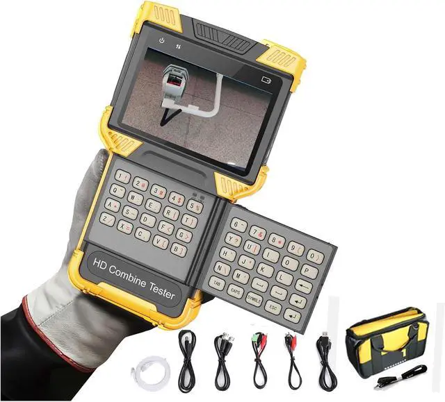 Alt view image 2 of 7 - CCTV Tester 4 Inch 4K H265 H264 IP Camera Tester CCTV Monitor PTZ Controller Highly Compatible IPC Test DT-T71 Support IP Camera
